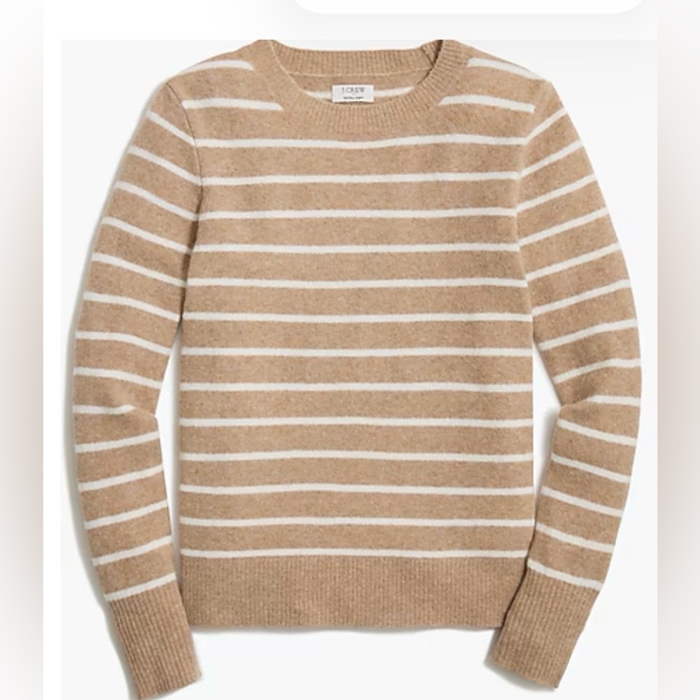J. Crew - Striped Crewneck Sweater in Extra Soft Yarn